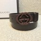 Replica Gucci Black Interlocking G buckle belt ASS02337