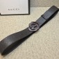 Replica Gucci Black Interlocking G buckle belt ASS02337