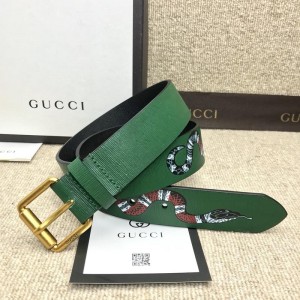 Gucci Brown leather Gold buckle belt ASS02364