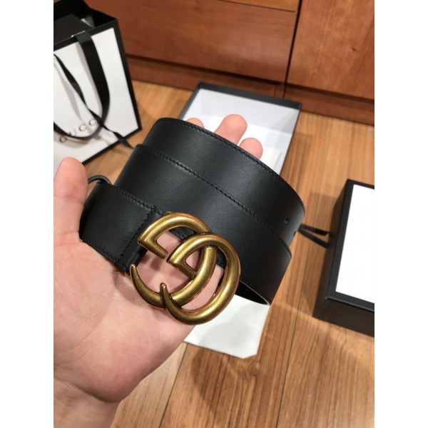 Gucci Black leather Double G belt ASS02374