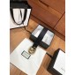 Replica Gucci Black leather Double G belt ASS02374