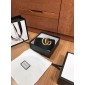 Replica Gucci Black leather Double G belt ASS02374