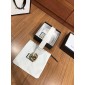 Replica White Leather Gucci Double G buckle belt ASS02375