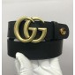 Replica GG Gucci Black leather belt ASS02387