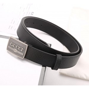 Green Leather Gucci  Silver Buckle Belt ASS02421