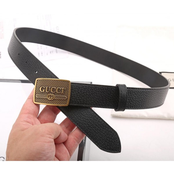 Green Leather Gucci  Gold Buckle Belt ASS02422