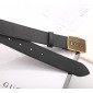 Replica Green Leather Gucci  Gold Buckle Belt ASS02422