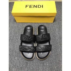 High Quality Fendi slide sandal with embossed macro FF motif GO_FD005