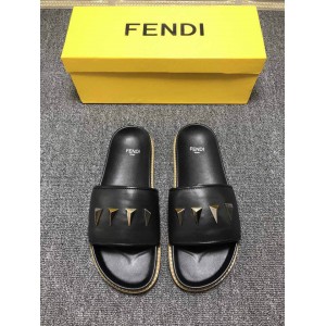 High Quality Fendi slide sandal with golden Pyramid  GO_FD008