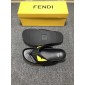 Replica High Quality Fendi black flip-flop with yellow master eyes GO_FD013