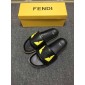 Replica High Quality Fendi black slide sandal with yellow master eyes GO_FD014