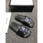 Replica High Quality Gucci Black slide sandal With Wolf Design GO_GC040