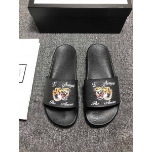 High Quality Gucci black slide sandal with tiger design GO_GC043