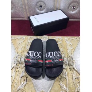 High Quality Gucci black slide sandal with Gucci design GO_GC049