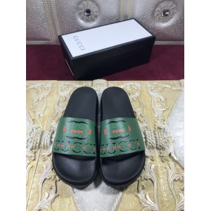 High Quality Gucci Green and Black Rubber slide sandal GO_GC001