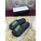 Replica High Quality Gucci Green and Black Rubber slide sandal GO_GC001