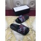 Replica High Quality Gucci Black Rubber slide sandal With Stars GO_GC002