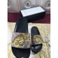 Replica High Quality Gucci Black Rubber slide sandal With Tigers GO_GC004