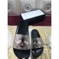 Replica High Quality Gucci Black Rubber slide sandal With Bee GO_GC006