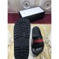 Replica High Quality Gucci Black Rubber slide sandal With Web GO_GC010