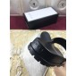 Replica High Quality Gucci Black Rubber slide sandal With Web GO_GC010