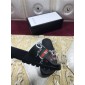 Replica High Quality Gucci Black Rubber slide sandal With Gucci Web GO_GC011