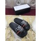 Replica High Quality Gucci Black Rubber slide sandal With Gucci Web GO_GC011