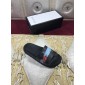 Replica High Quality Gucci Black slide sandal With Blue Gucci Feather(black) GO_GC013