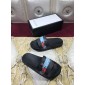 Replica High Quality Gucci Black slide sandal With Blue Gucci Feather(black) GO_GC013