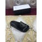 Replica High Quality Gucci Black slide sandal With Golden GG GO_GC016