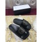 Replica High Quality Gucci Black slide sandal With Golden GG GO_GC016