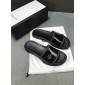 Replica High Quality Gucci Black Leather slide sandal With GG GO_GC022