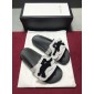 Replica High Quality Gucci slide sandal White rubber with black tiger Design GO_GC024