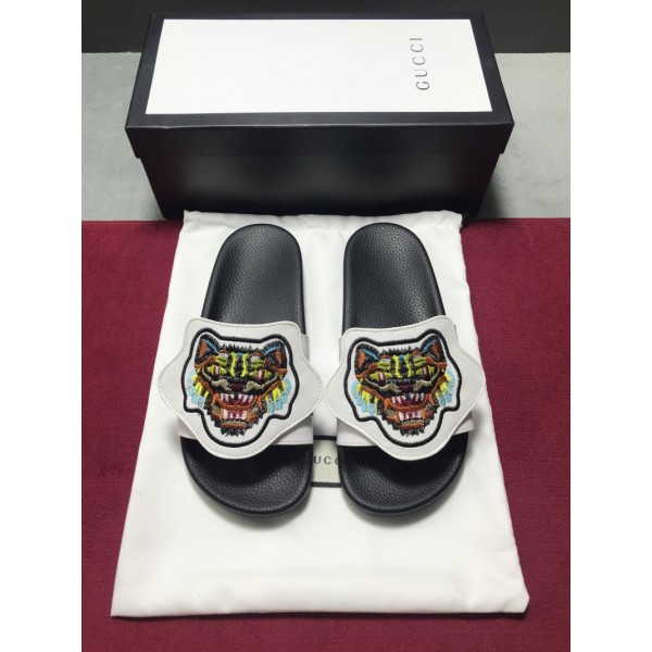 High Quality Gucci slide sandal with White rubber And Tiger Design GO_GC026