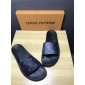 Replica High Quality Louis Vuitton Mule in black Monogram rubber GO_LV009