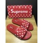 Replica High Quality Louis Vuitton x Supreme red slide sandal GO_LV012