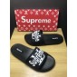 Replica High Quality Louis Vuitton x Supreme black slide sandal GO_LV015