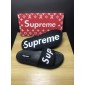 Replica High Quality Louis Vuitton x Supreme black slide sandal GO_LV016