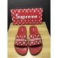 Replica High Quality Louis Vuitton x Supreme red slide sandal GO_LV017