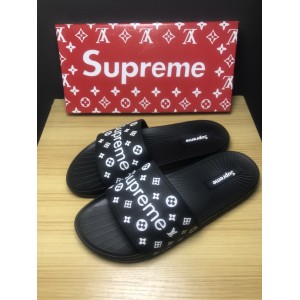 Louis Vuitton x Supreme black slide sandal GO_LV018