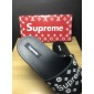 Replica Louis Vuitton x Supreme black slide sandal GO_LV018