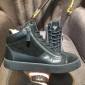 Replica Giuseppe Zanotti Black suede double zip detail and black sole high-top Perfect sneakers MS03067