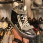 Replica Giuseppe Zanotti Silver and masonry bi-metal plaque with silver glitter sole high-top sneakers MS03072