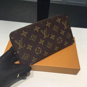 Louis Vuitton Luxury M60017 MONOGRAM ECLIPSE ZIPPY WALLET LV04WM013