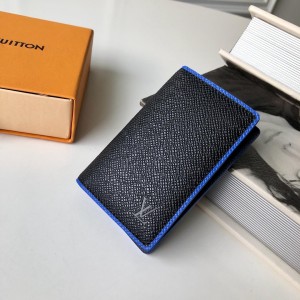 Louis Vuitton Luxury Black-Blue WALLET LV04WM033