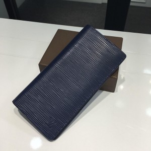 Louis Vuitton Luxury M60662 navy blue BRAZZA WALLET LV04WM059