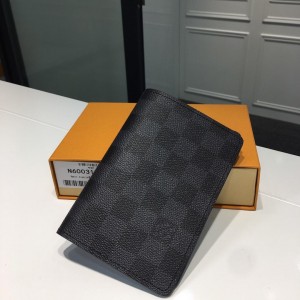 Louis Vuitton Luxury M60181 small graphite chess board pattern  WALLET LV04WM062