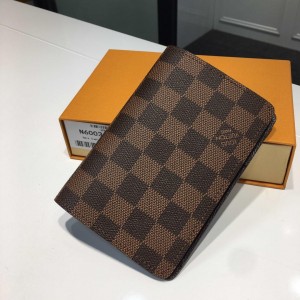 Louis Vuitton Luxury M60181 Small brown chess board pattern WALLET LV04WM063