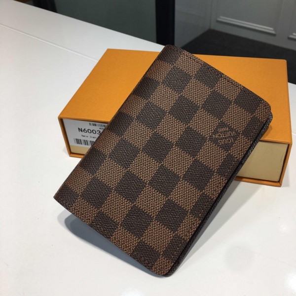 Louis Vuitton Luxury M60181 Small brown chess board pattern WALLET LV04WM063