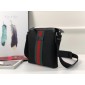 Replica Gucci Perfect Quality thin black canvas sling bag GC06BM029